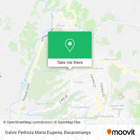 Mapa de Galvis Pedroza María Eugenia