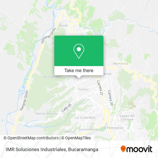 IMR Soluciones Industriales map