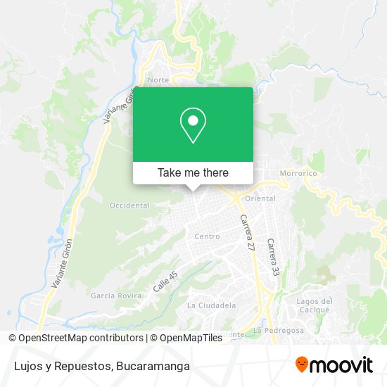 Lujos y Repuestos map