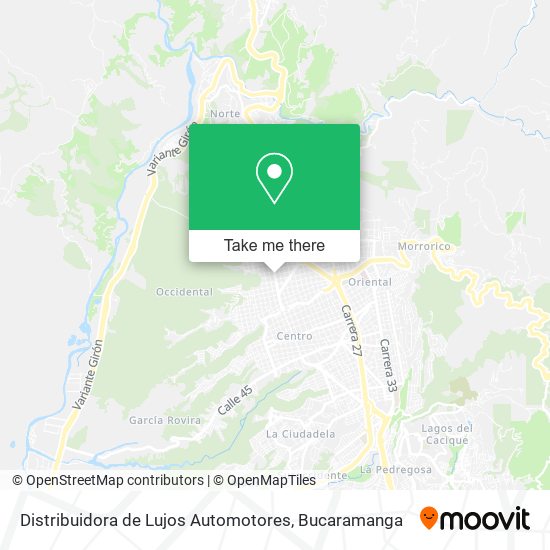 Distribuidora de Lujos Automotores map