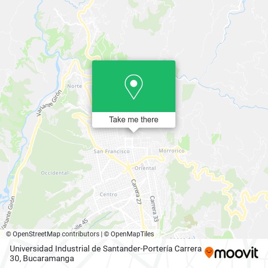 Universidad Industrial de Santander-Portería Carrera 30 map