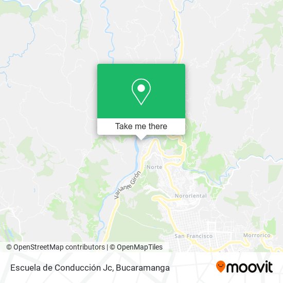 Mapa de Escuela de Conducción Jc