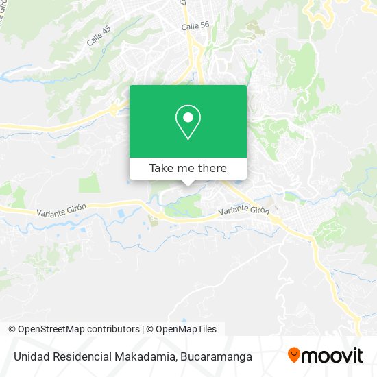 Mapa de Unidad Residencial Makadamia