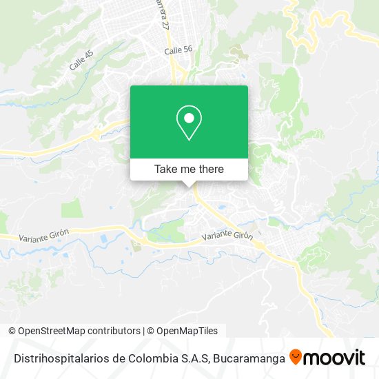 Mapa de Distrihospitalarios de Colombia S.A.S