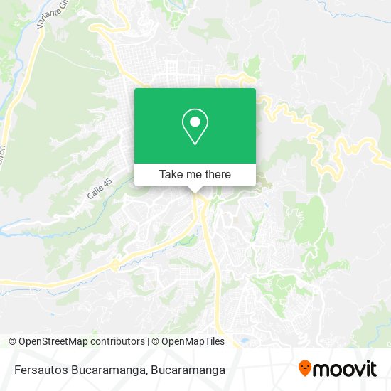 Mapa de Fersautos Bucaramanga