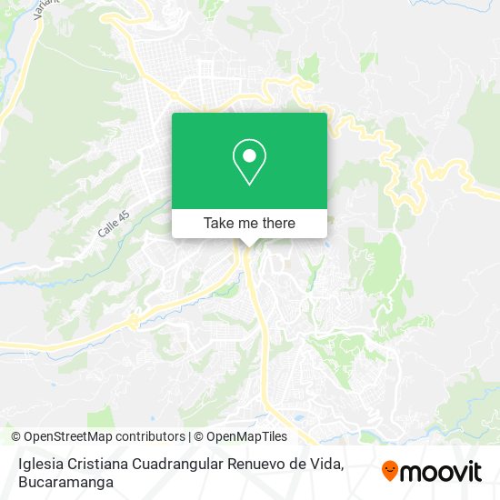 Mapa de Iglesia Cristiana Cuadrangular Renuevo de Vida