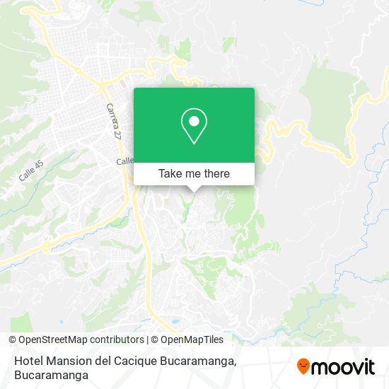 Hotel Mansion del Cacique Bucaramanga map