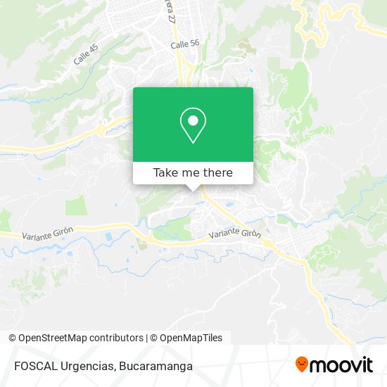 FOSCAL Urgencias map