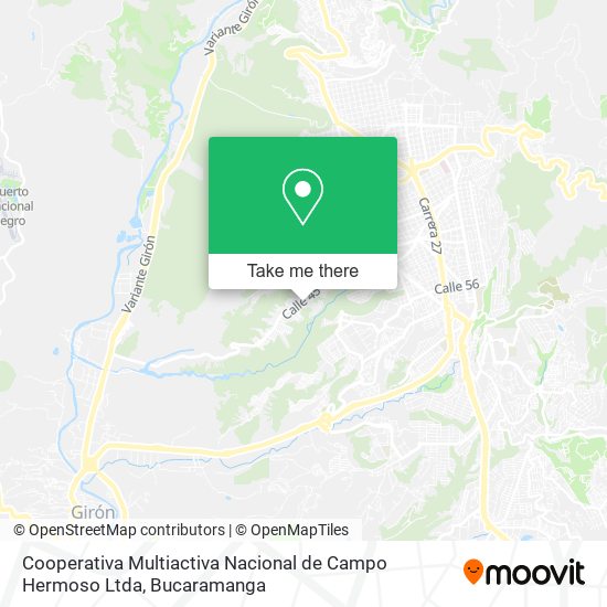 Cooperativa Multiactiva Nacional de Campo Hermoso Ltda map