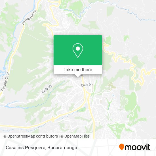 Casalins Pesquera map