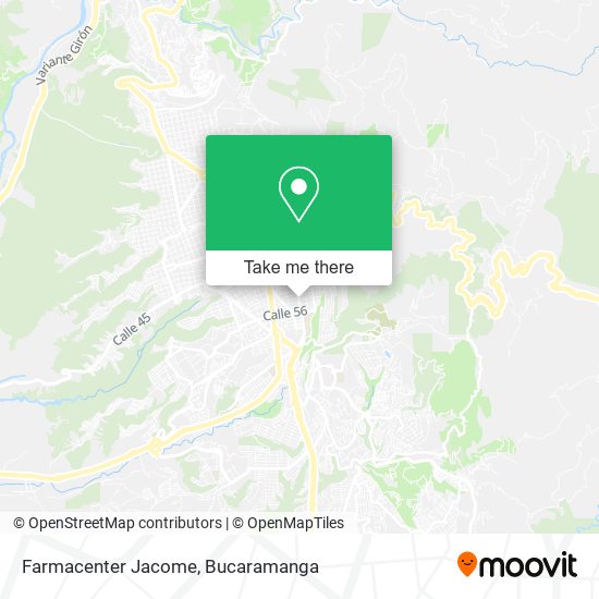 Mapa de Farmacenter Jacome