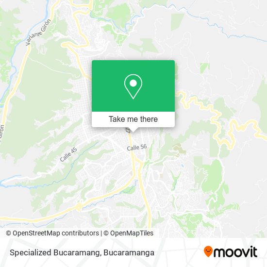Specialized Bucaramang map