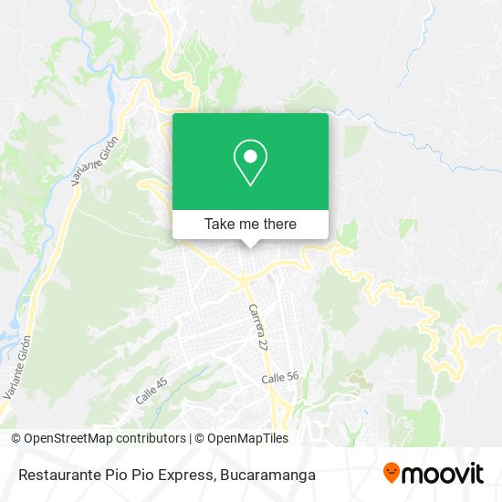 Restaurante Pio Pio Express map