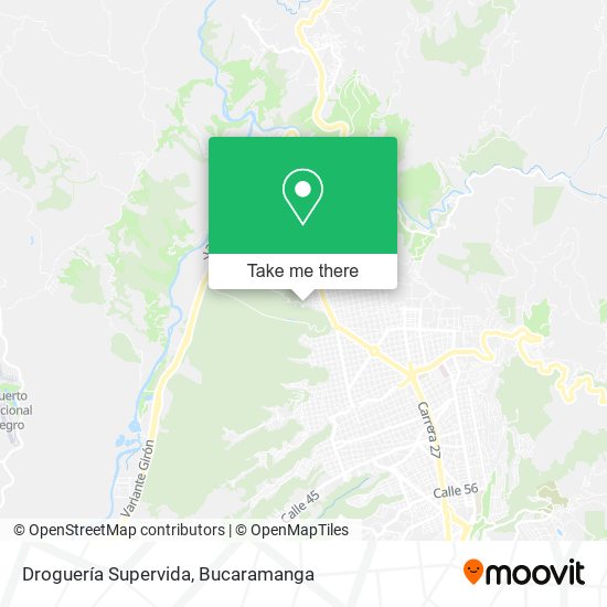 Droguería Supervida map