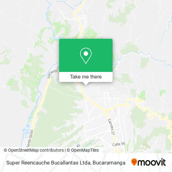 Mapa de Super Reencauche Bucallantas Ltda