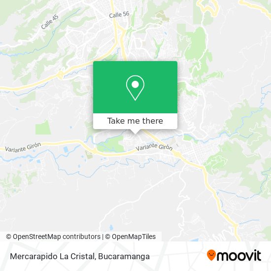 Mercarapido La Cristal map