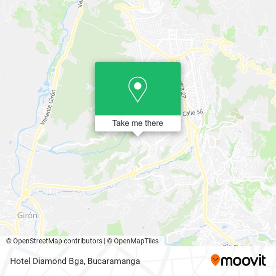 Mapa de Hotel Diamond Bga