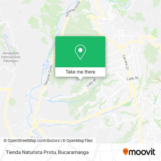 Mapa de Tienda Naturista Protu