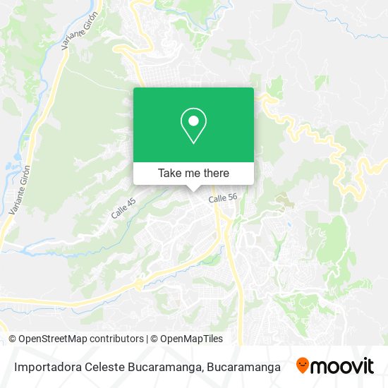 Importadora Celeste Bucaramanga map