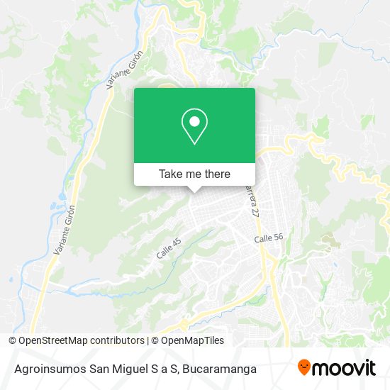 Agroinsumos San Miguel S a S map
