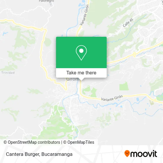 Cantera Burger map