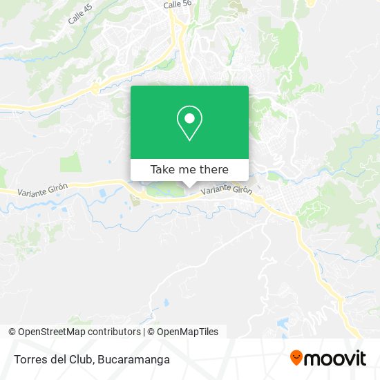 Torres del Club map