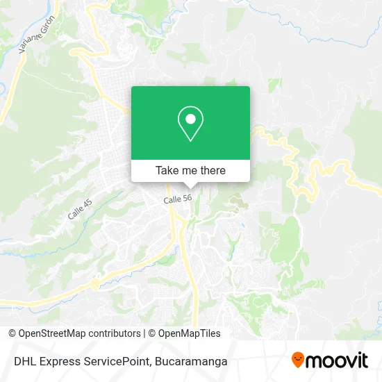 DHL Express ServicePoint map