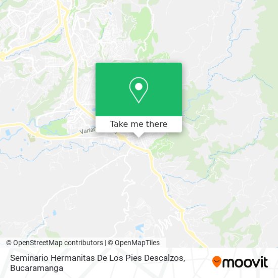 Mapa de Seminario Hermanitas De Los Pies Descalzos