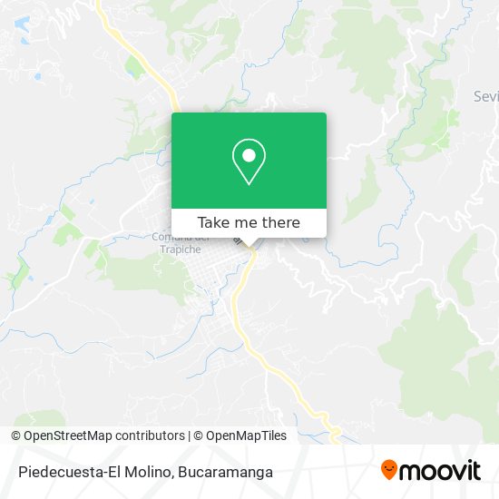 Mapa de Piedecuesta-El Molino