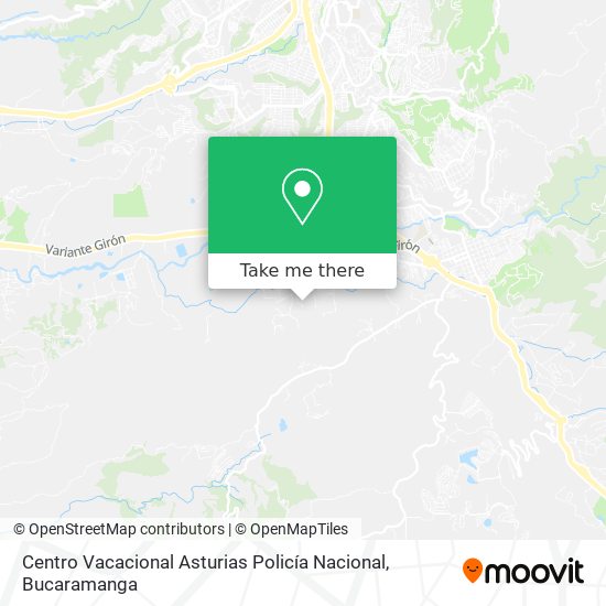 Mapa de Centro Vacacional Asturias Policía Nacional