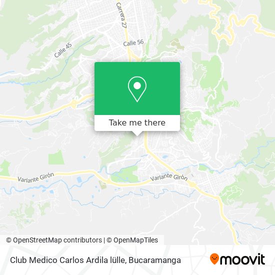 Mapa de Club Medico Carlos Ardila lülle