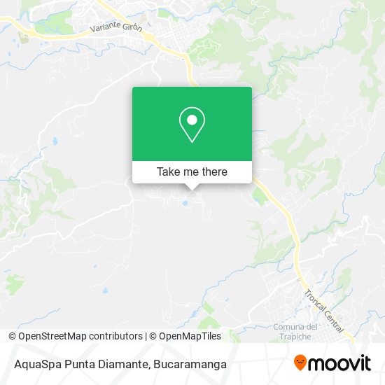 Mapa de AquaSpa Punta Diamante