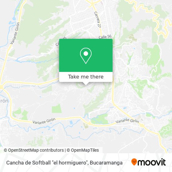 Cancha de Softball "el hormiguero" map