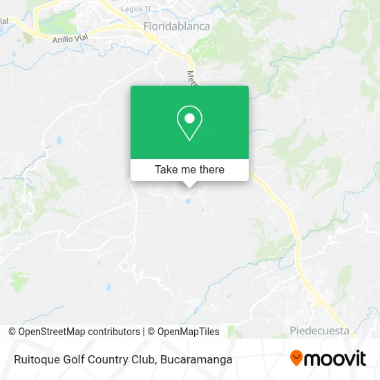 Ruitoque Golf Country Club map