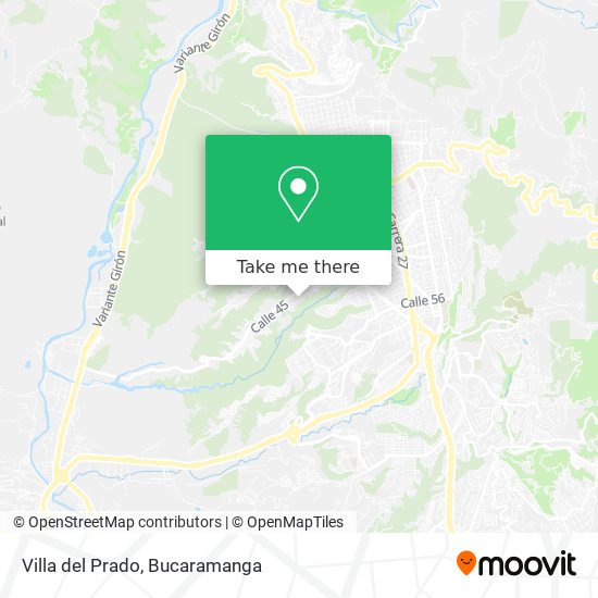 Mapa de Villa del Prado
