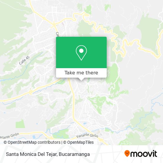 Mapa de Santa Monica Del Tejar
