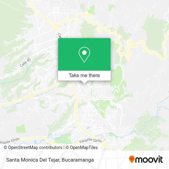 Santa Monica Del Tejar map