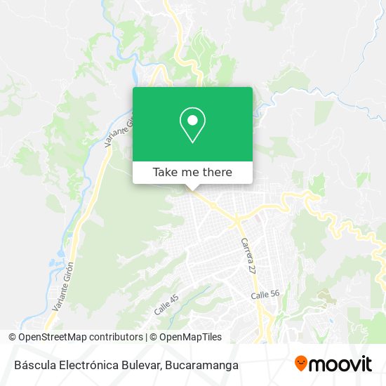 Mapa de Báscula Electrónica Bulevar