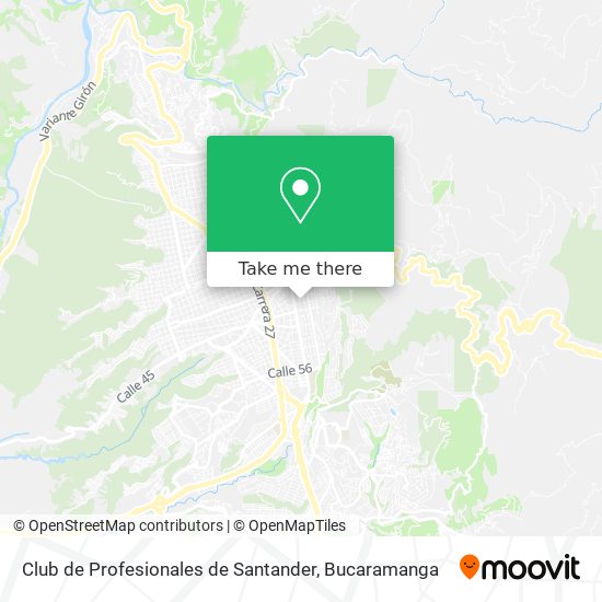 Mapa de Club de Profesionales de Santander