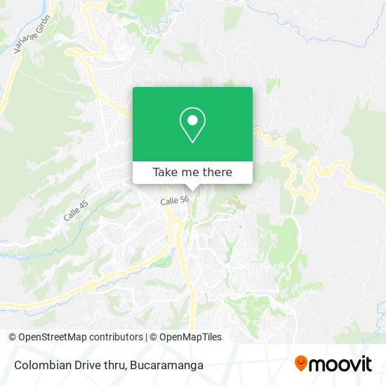 Colombian Drive thru map