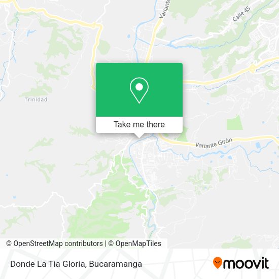 Mapa de Donde La Tia Gloria