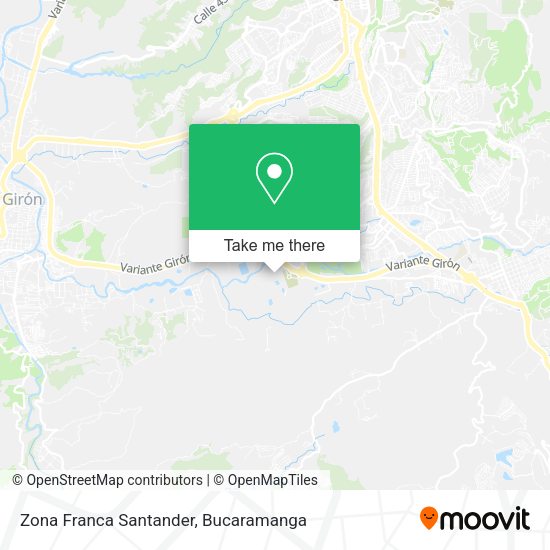 Zona Franca Santander map