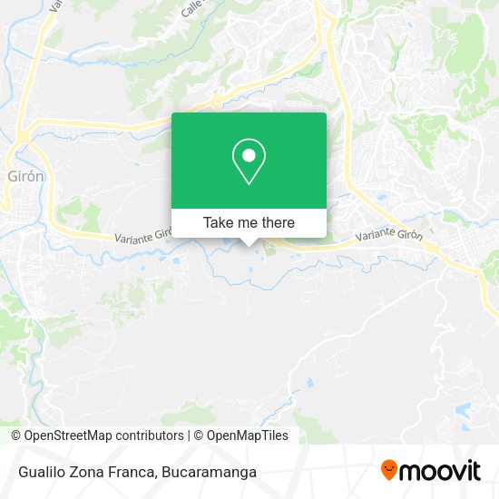 Gualilo Zona Franca map