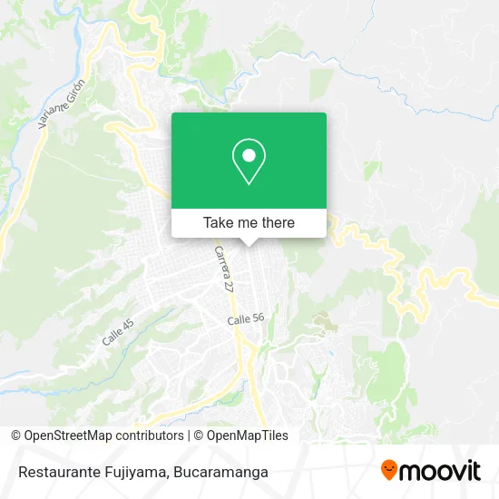 Mapa de Restaurante Fujiyama