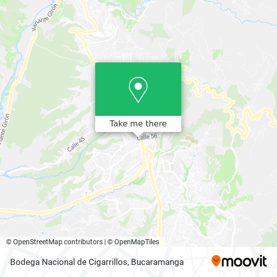 Bodega Nacional de Cigarrillos map