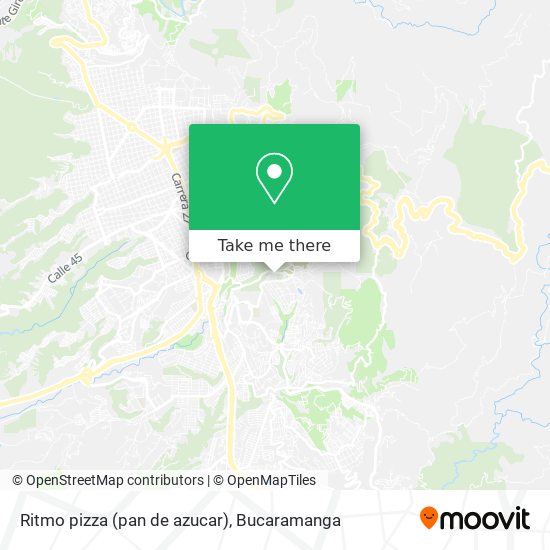 Ritmo pizza (pan de azucar) map