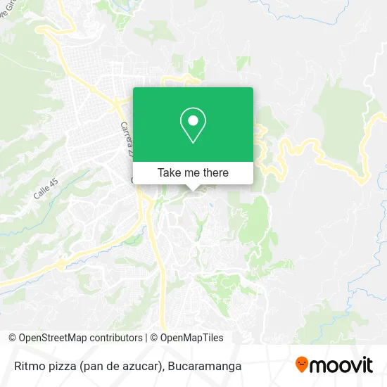 Ritmo pizza (pan de azucar) map