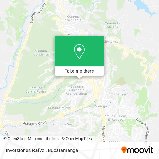 Inversiones Rafvel map