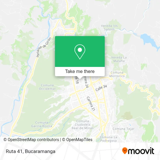 Ruta 41 map