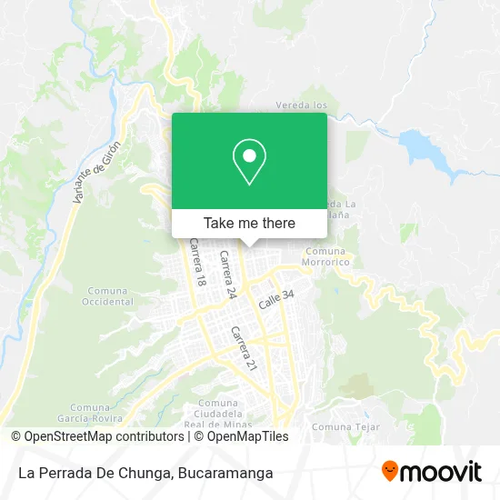 La Perrada De Chunga map
